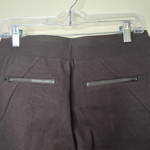 Athleta Venice Heathered Pintuck Pant, Dark Brown Heather SIZE M New No Tag. - Picture 7 of 16